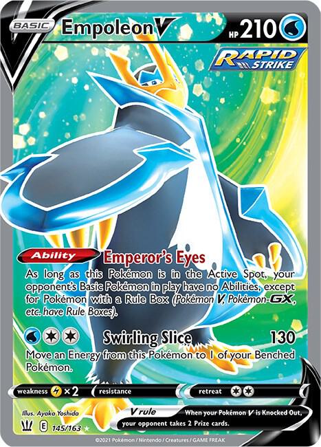 Empoleon V Full Art 145/163 (SWSH05: Battle Styles)  - Holofoil | Good Games Adelaide SA
