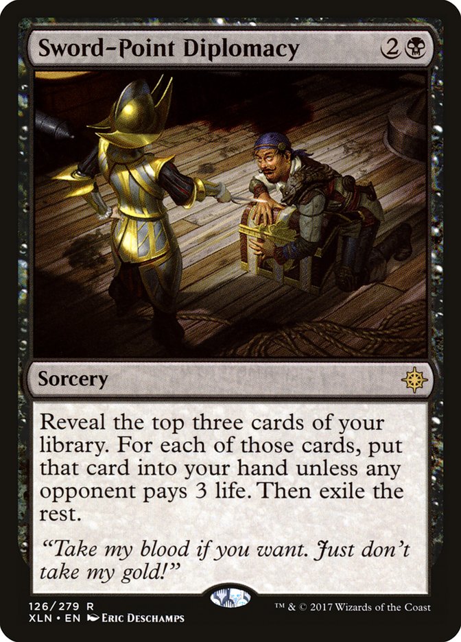 Sword-Point Diplomacy 126 (Ixalan)  - Foil | Good Games Adelaide SA