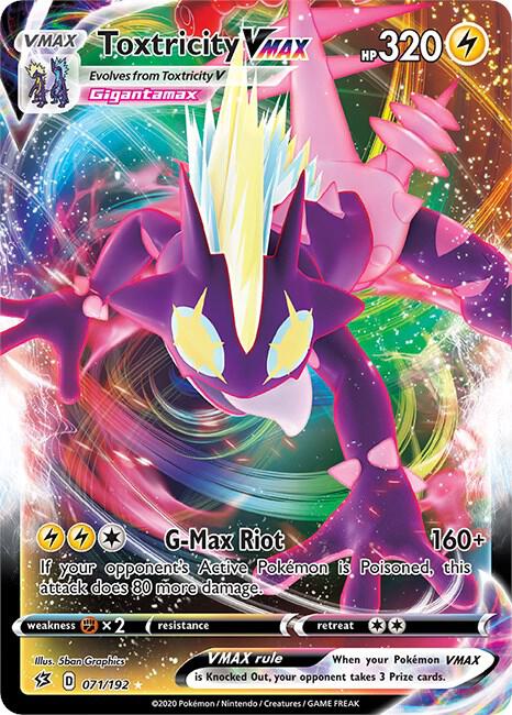 Toxtricity VMAX 071/192 (SWSH02: Rebel Clash)  - Holofoil | Good Games Adelaide SA