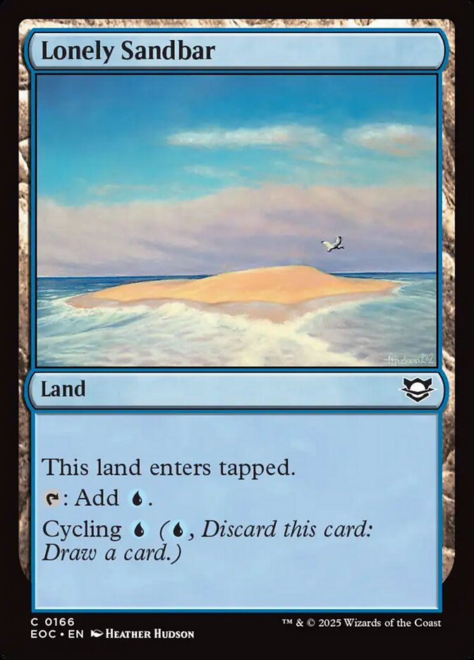 Lonely Sandbar 166 (Commander: Edge of Eternities)  | Good Games Adelaide SA