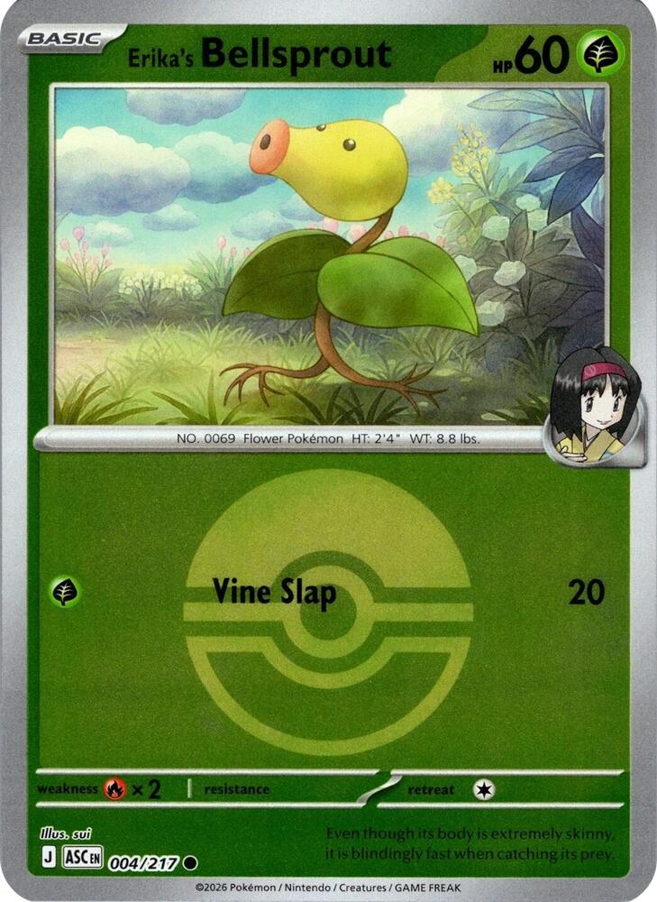 Erika's Bellsprout 004/217 (ME: Ascended Heroes)  - Reverse Holofoil | Good Games Adelaide SA