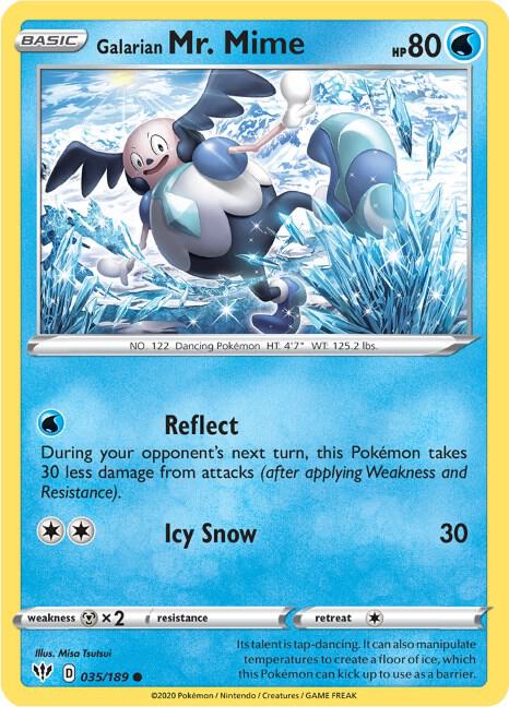 Galarian Mr. Mime 035/189 (SWSH03: Darkness Ablaze)  | Good Games Adelaide SA