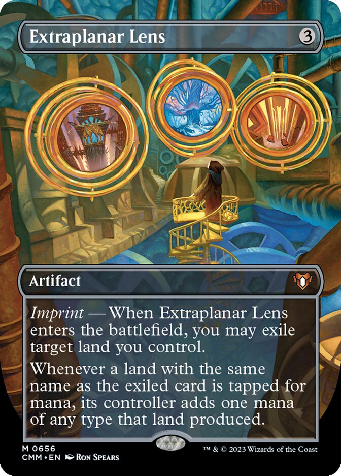 Extraplanar Lens 656 (Commander Masters)  - Borderless Foil | Good Games Adelaide SA