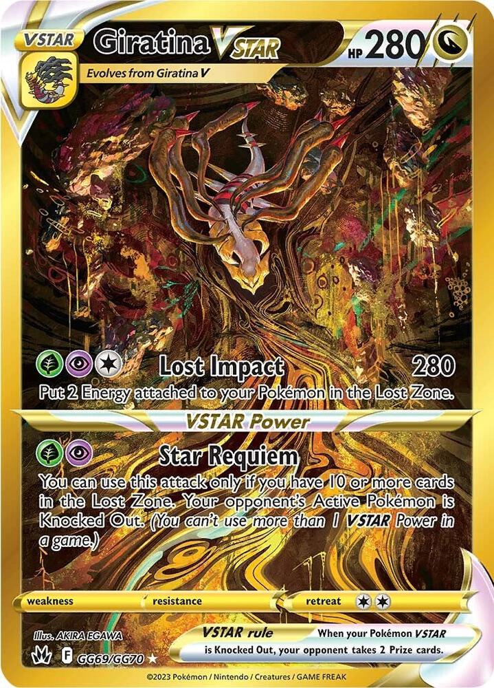 Giratina VSTAR Secret GG69/GG70 (Crown Zenith: Galarian Gallery)  - Holofoil | Good Games Adelaide SA