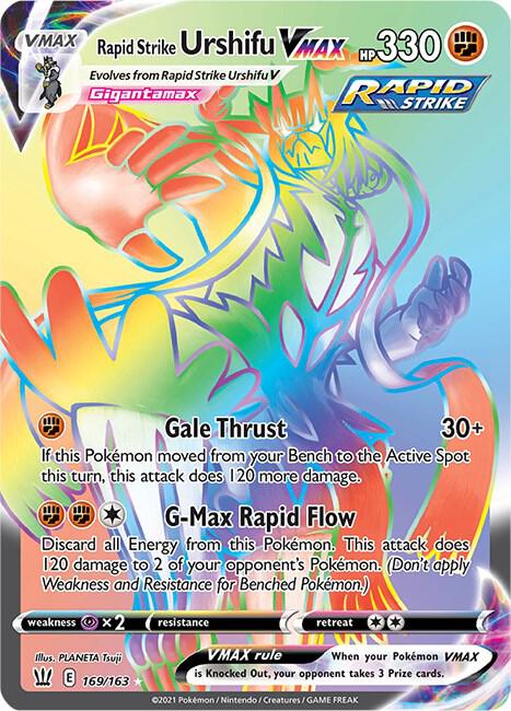 Rapid Strike Urshifu VMAX Secret 169/163 (SWSH05: Battle Styles)  - Holofoil | Good Games Adelaide SA