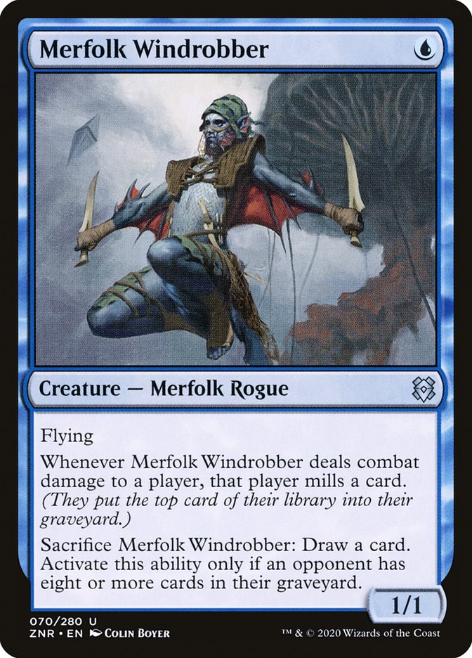 Merfolk Windrobber 70 (Zendikar Rising)  - Foil | Good Games Adelaide SA