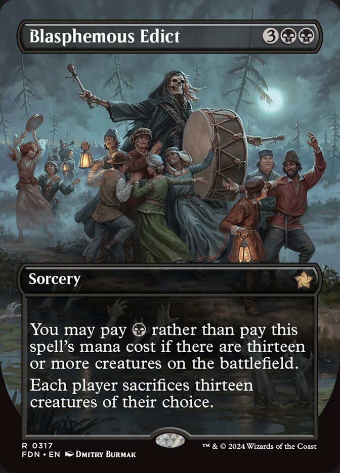 Blasphemous Edict 317 (Foundations)  - Foil | Good Games Adelaide SA