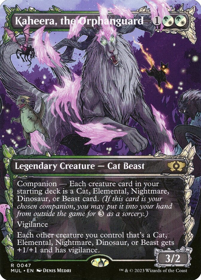 Kaheera, the Orphanguard 47 (March of the Machine: Multiverse Legends)  - Borderless Foil | Good Games Adelaide SA