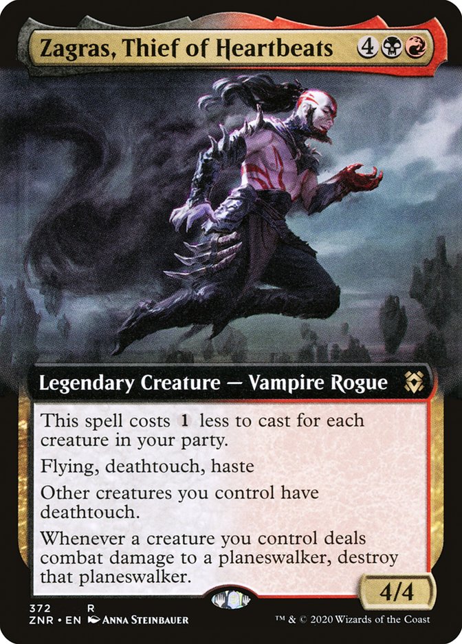 Zagras, Thief of Heartbeats 372/280 (Zendikar Rising)  - Foil | Good Games Adelaide SA