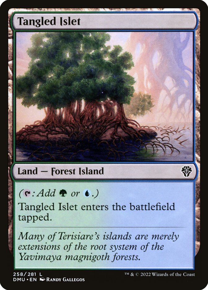 Tangled Islet 258 (Dominaria United)  - Foil | Good Games Adelaide SA