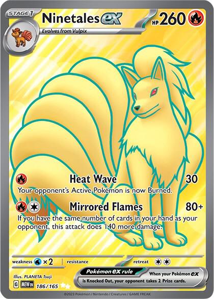 Ninetales ex 186 165 186/165 (SV: Scarlet & Violet 151)  - Holofoil | Good Games Adelaide SA