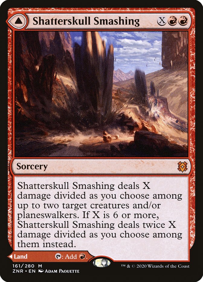 Shatterskull Smashing // Shatterskull, the Hammer Pass 161/280 (Zendikar Rising)  - Foil | Good Games Adelaide SA