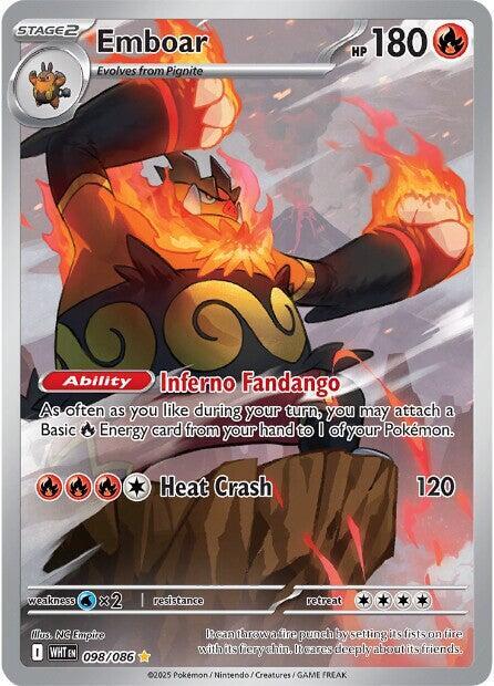 Emboar 098/086 098/086 (SV: White Flare)  - Holofoil | Good Games Adelaide SA