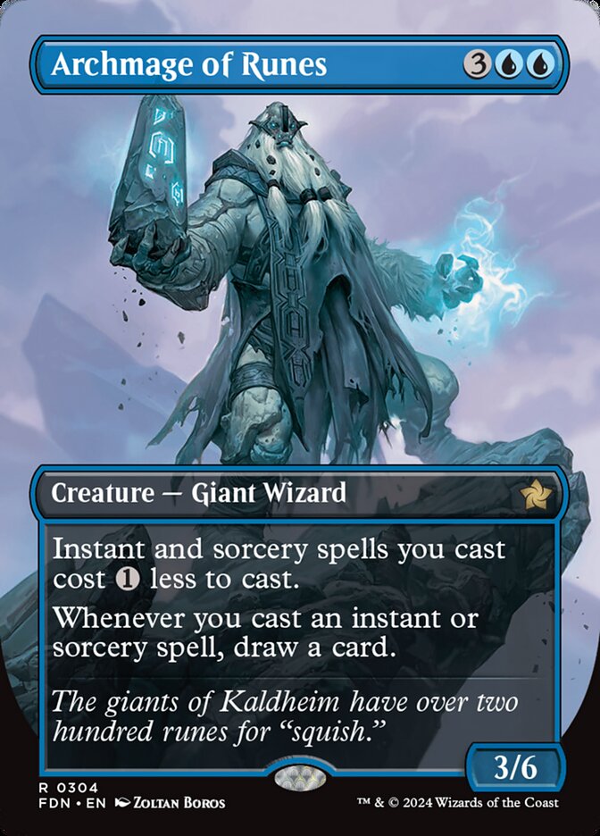 Archmage of Runes 304 (Foundations)  - Foil | Good Games Adelaide SA