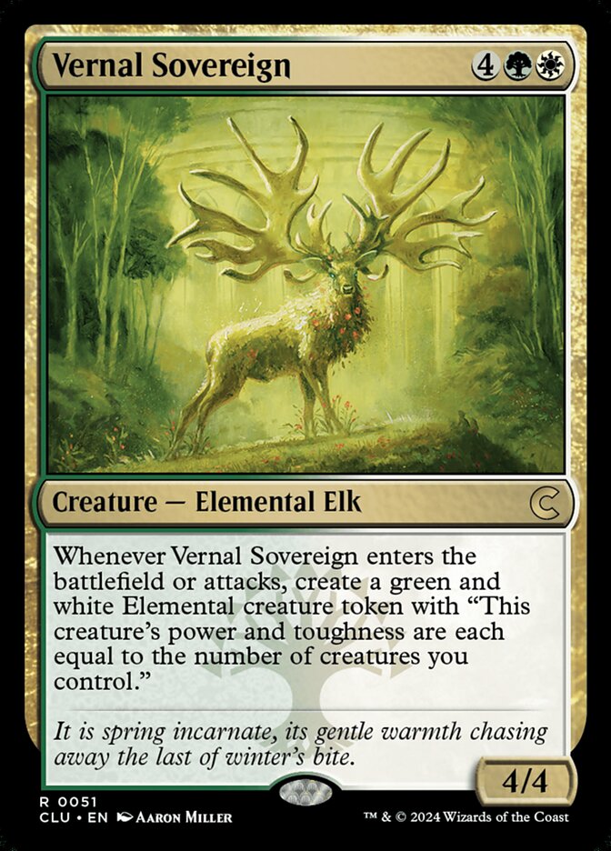 Vernal Sovereign 51 (Ravnica: Clue Edition)  | Good Games Adelaide SA