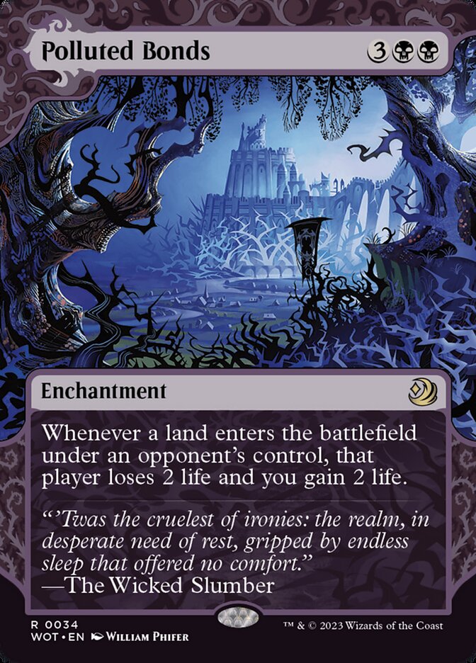 Polluted Bonds 34 (Wilds of Eldraine: Enchanting Tales)  - Showcase | Good Games Adelaide SA
