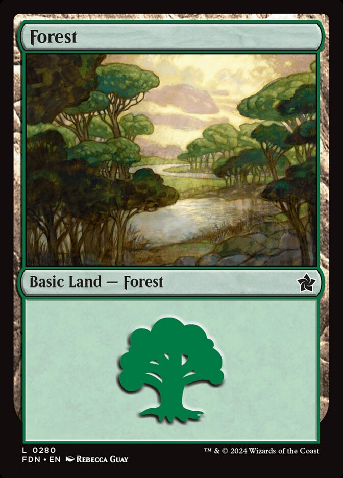 Forest 0280 280 (Foundations)  - Foil | Good Games Adelaide SA