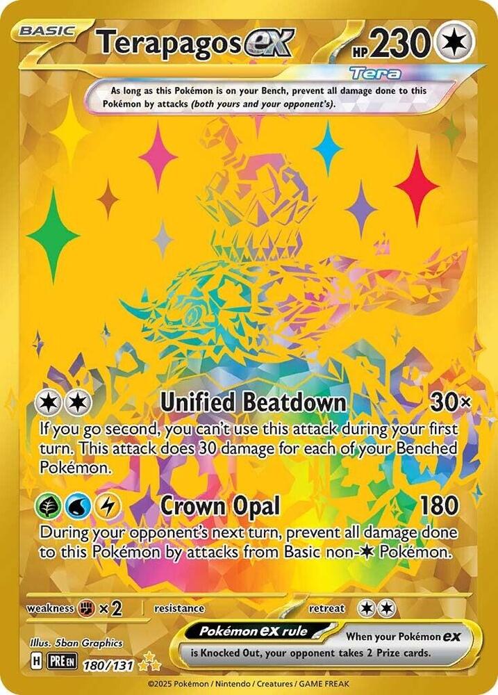 Terapagos ex 180/131 (SV: Prismatic Evolutions)  - Holofoil | Good Games Adelaide SA