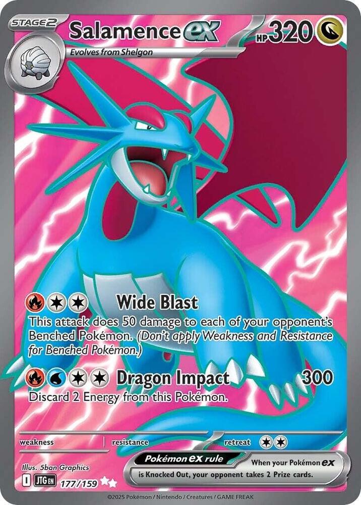 Salamence ex 177/159 (SV09: Journey Together)  - Holofoil | Good Games Adelaide SA