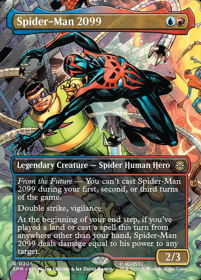 Spider-Man 2099 205/198 (Marvel's Spider-Man)  - Borderless | Good Games Adelaide SA