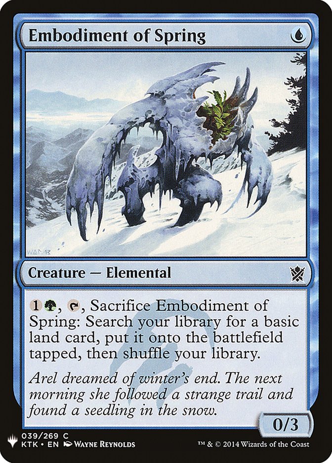 Embodiment of Spring 39 (The List Reprints)  | Good Games Adelaide SA
