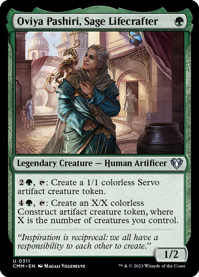 Oviya Pashiri, Sage Lifecrafter 311 (Commander Masters)  - Foil | Good Games Adelaide SA