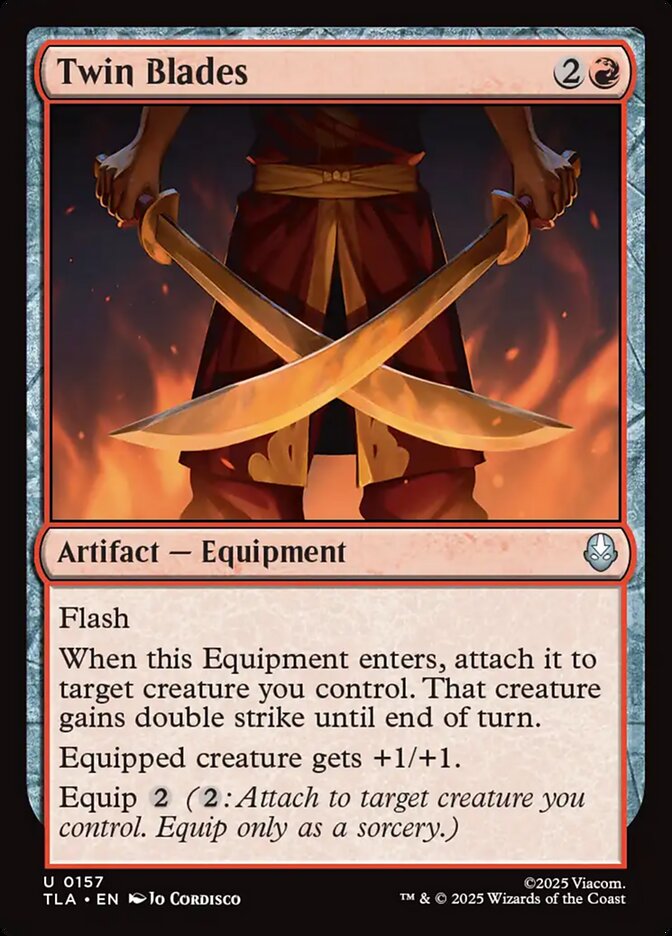 Twin Blades 157 (Avatar: The Last Airbender)  - Foil | Good Games Adelaide SA