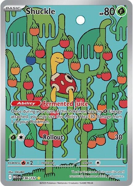 Shuckle 136/132 (ME01: Mega Evolution)  - Holofoil | Good Games Adelaide SA