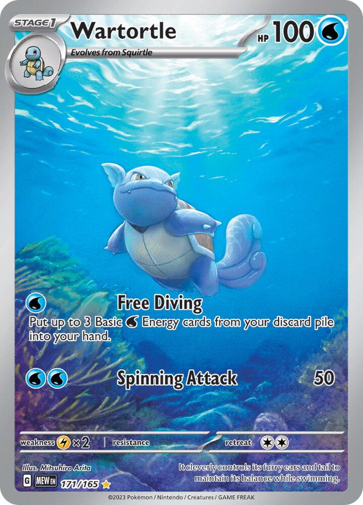 Wartortle 171/165 (SV: Scarlet & Violet 151)  - Holofoil | Good Games Adelaide SA