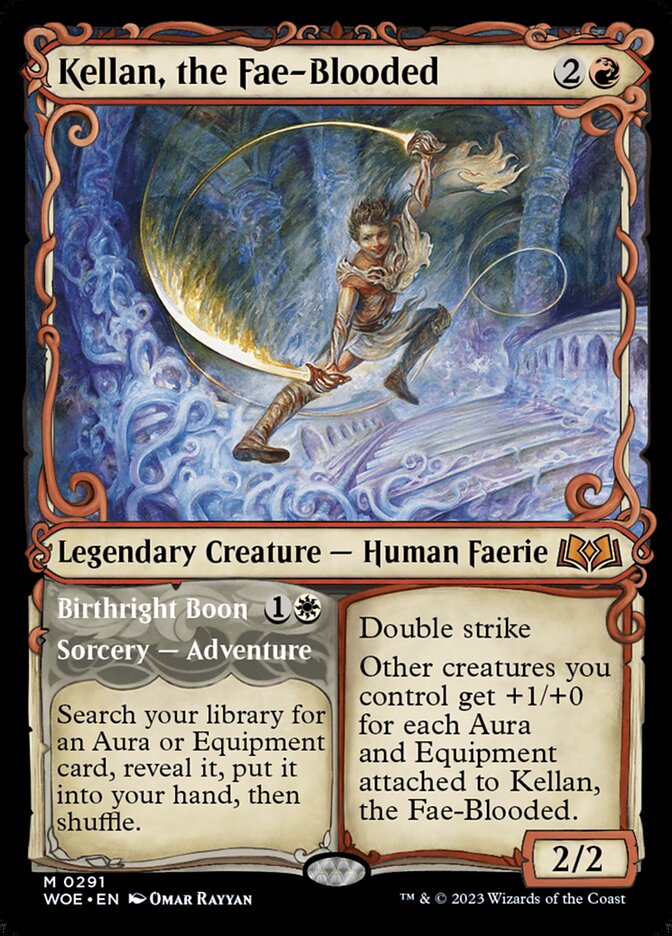Kellan, the Fae-Blooded // Birthright Boon 291 (Wilds of Eldraine)  | Good Games Adelaide SA