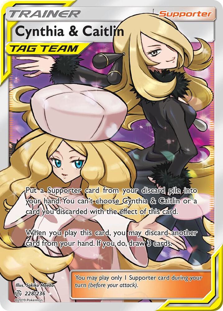 Cynthia and Caitlin Full Art 228/236 (SM - Cosmic Eclipse)  - Holofoil | Good Games Adelaide SA