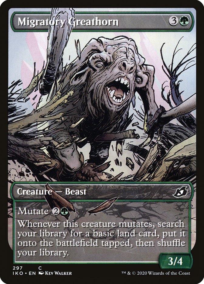 Migratory Greathorn 297 (Ikoria: Lair of Behemoths)  - Foil | Good Games Adelaide SA