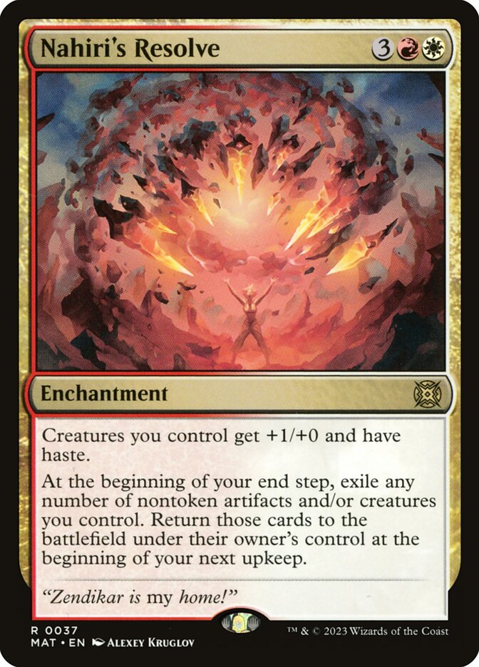 Nahiri's Resolve 37 (March of the Machine: The Aftermath)  - Foil | Good Games Adelaide SA