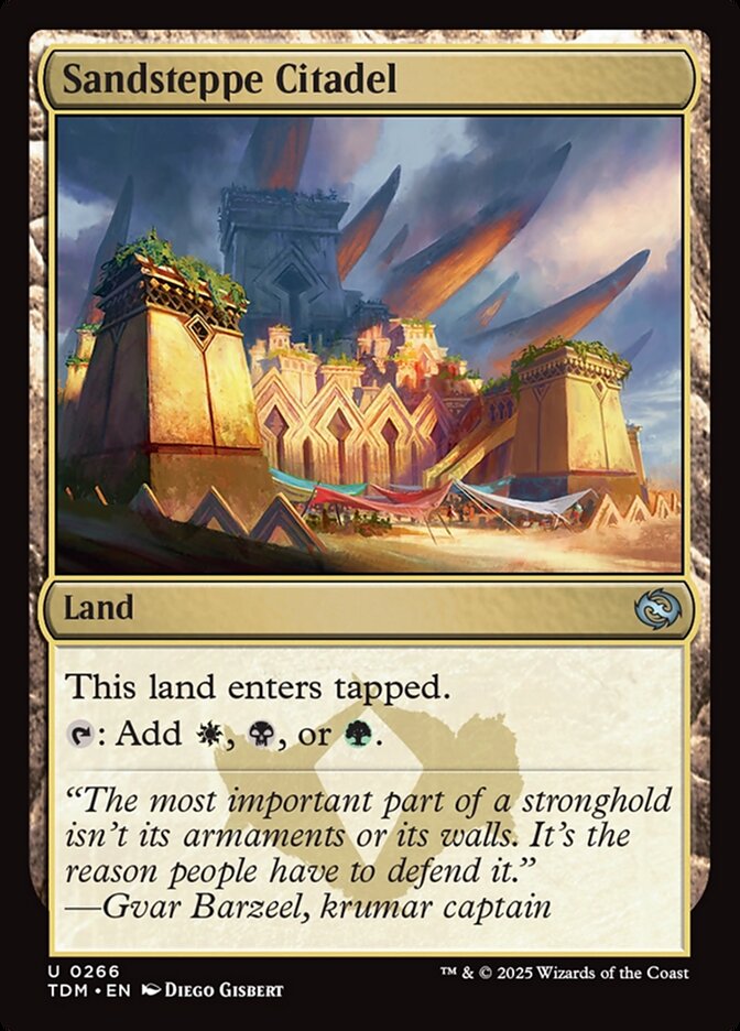 Sandsteppe Citadel 266 (Tarkir: Dragonstorm)  - Foil | Good Games Adelaide SA