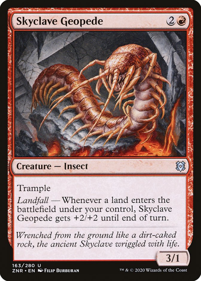 Skyclave Geopede 163 (Zendikar Rising)  | Good Games Adelaide SA