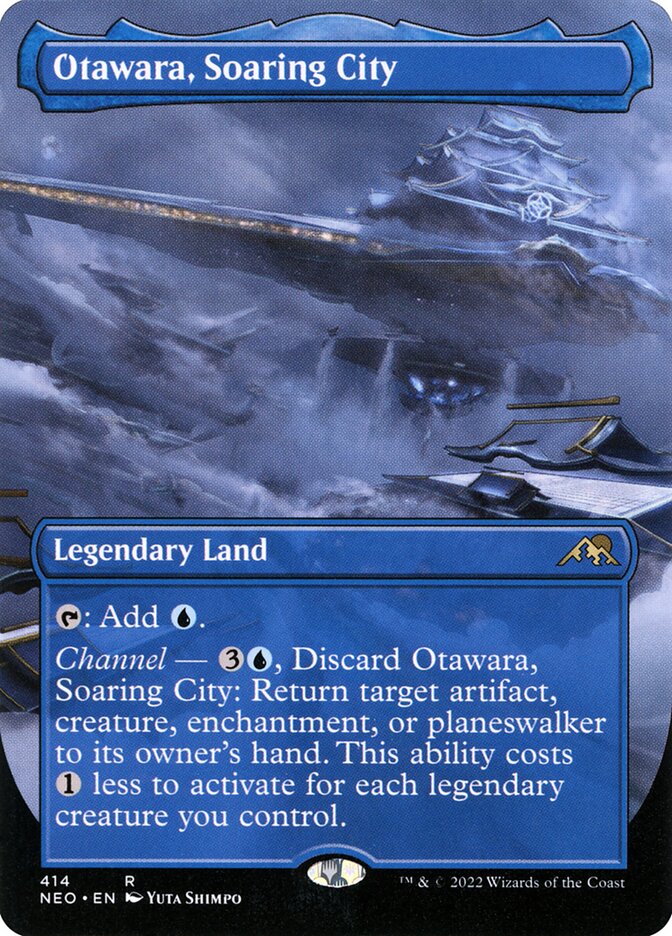 Otawara, Soaring City 414 (Kamigawa: Neon Dynasty)  - Borderless Foil | Good Games Adelaide SA