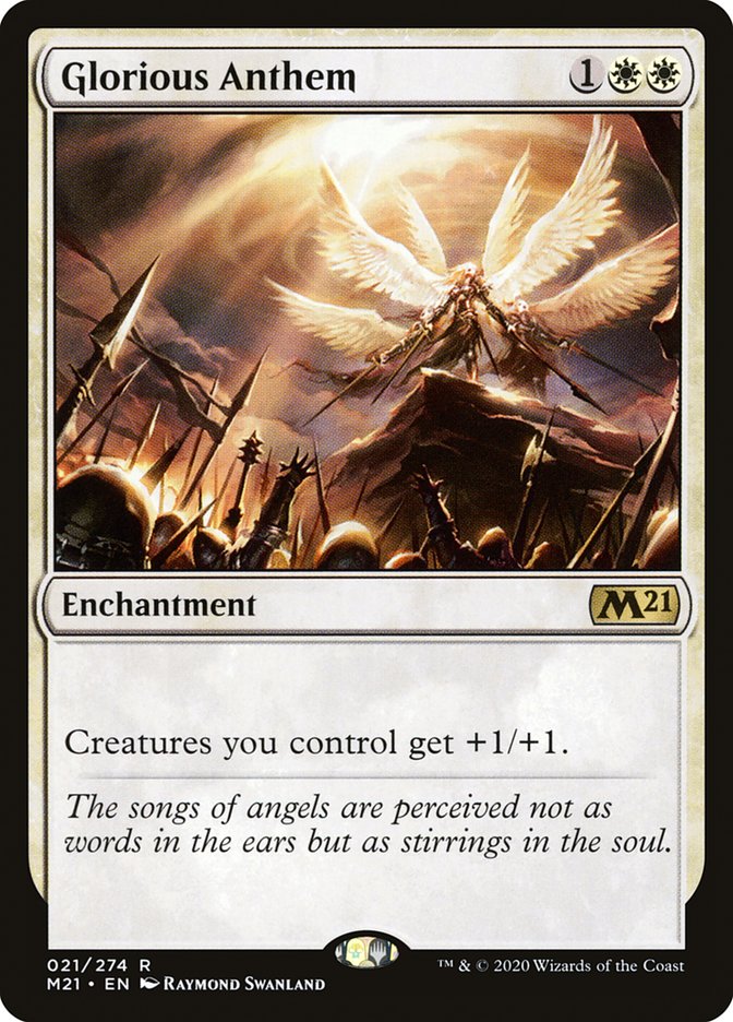 Glorious Anthem 21 (Core Set 2021)  - Foil | Good Games Adelaide SA
