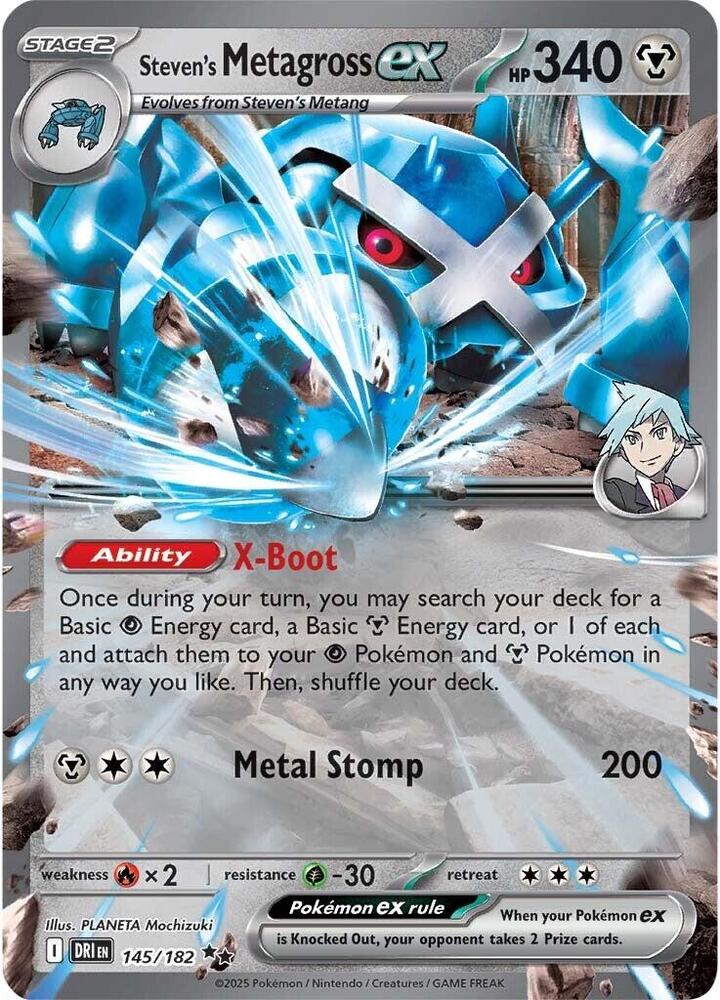 Steven's Metagross ex 145/182 (SV10: Destined Rivals)  - Holofoil | Good Games Adelaide SA