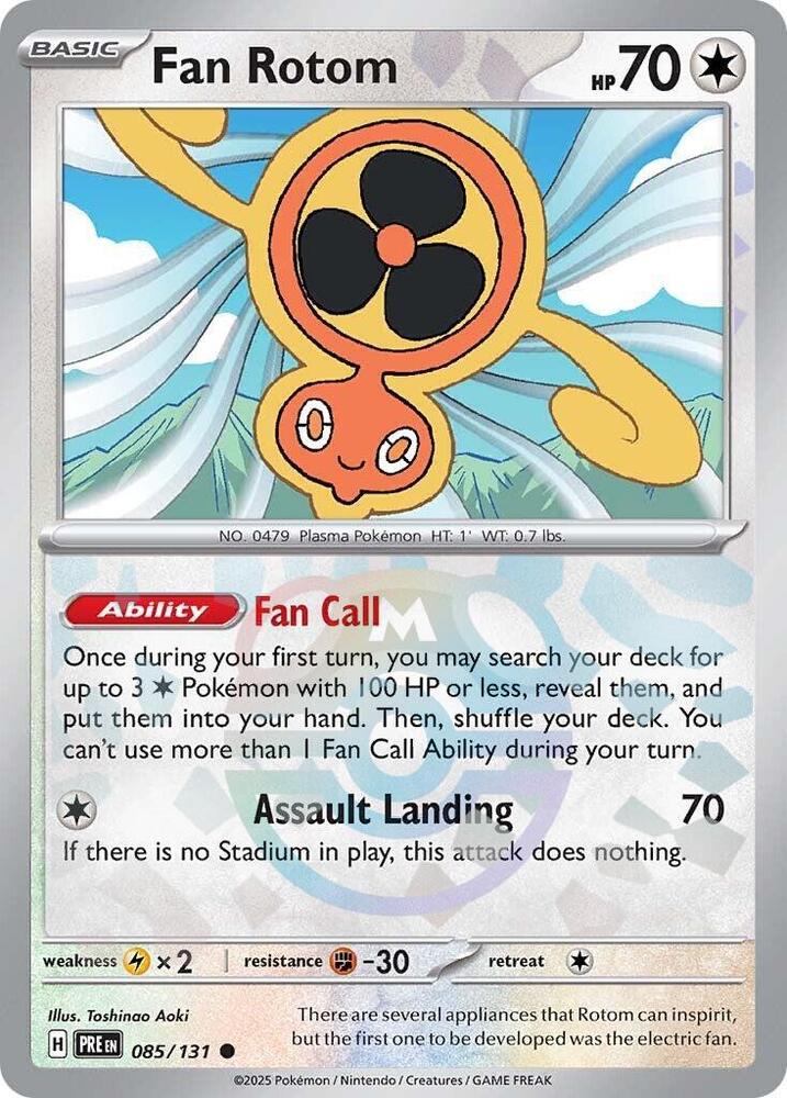 Fan Rotom 085/131 (SV: Prismatic Evolutions)  - Holofoil | Good Games Adelaide SA