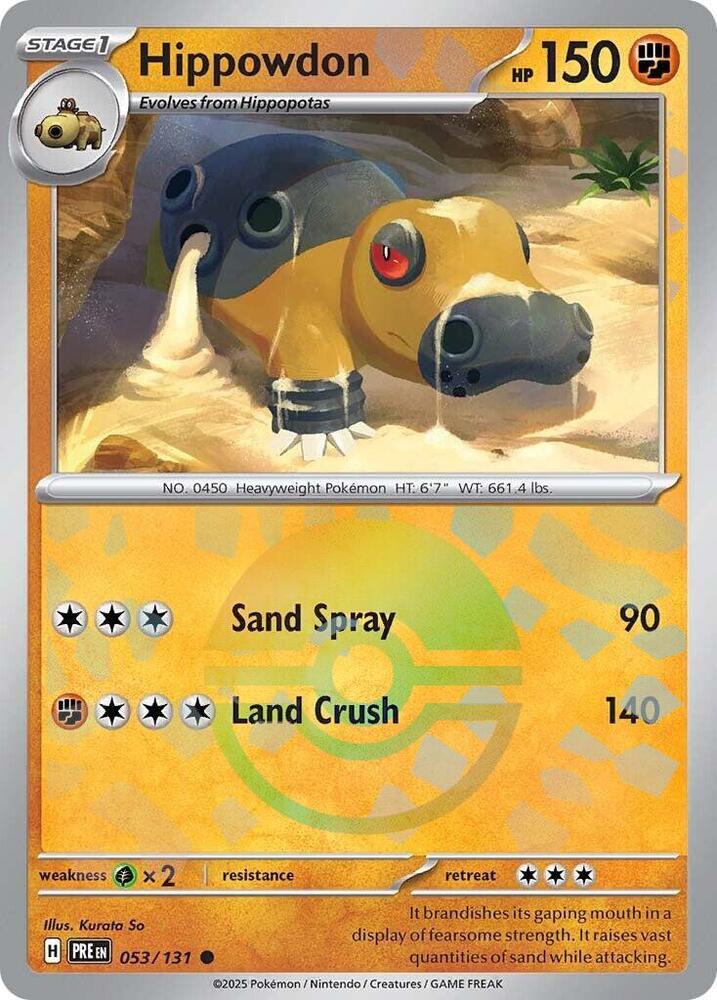 Hippowdon 053/131 (SV: Prismatic Evolutions)  - Holofoil | Good Games Adelaide SA