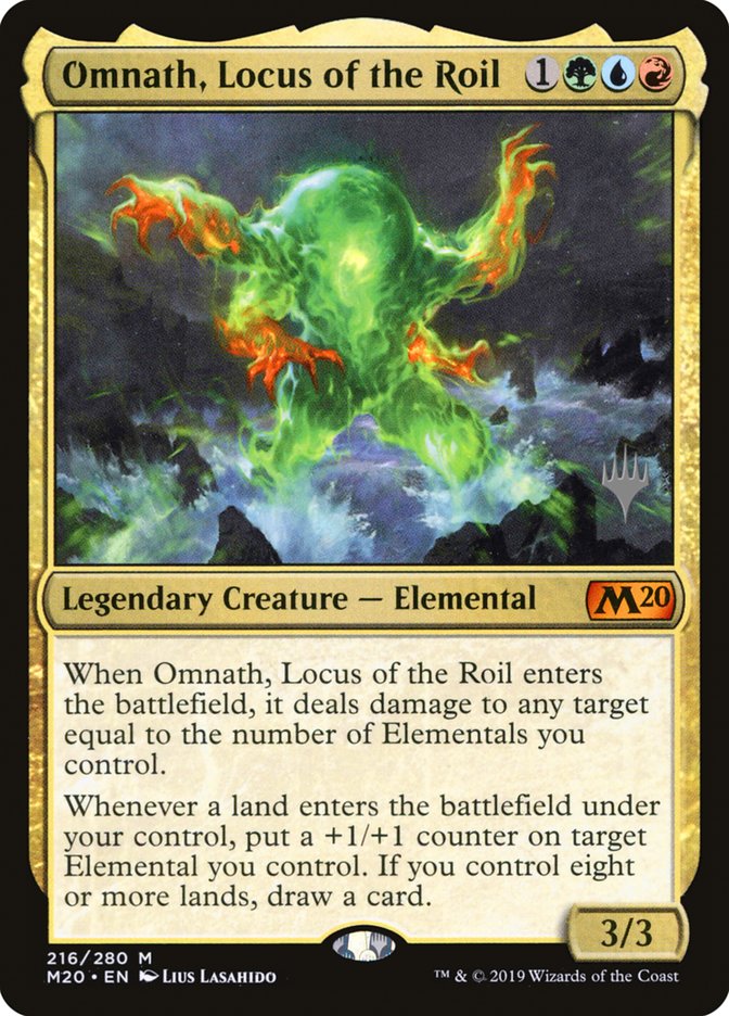 Omnath, Locus of the Roil 216 (Promo Pack: Core Set 2020)  - Foil | Good Games Adelaide SA