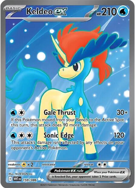 Keldeo ex 159/086 159/086 (SV: White Flare)  - Holofoil | Good Games Adelaide SA