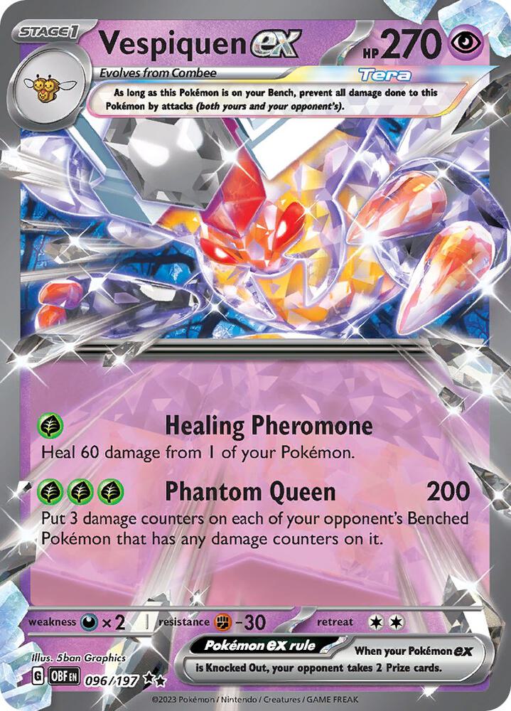 Vespiquen ex 096/197 (SV03: Obsidian Flames)  - Holofoil | Good Games Adelaide SA