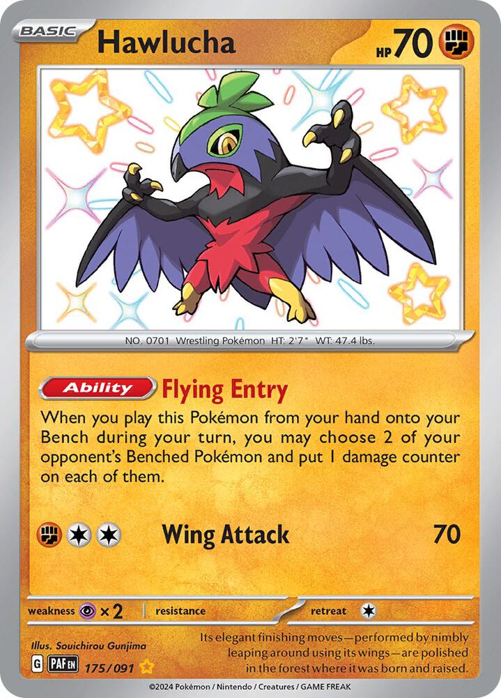 Hawlucha 175/091 (SV: Paldean Fates)  - Holofoil | Good Games Adelaide SA