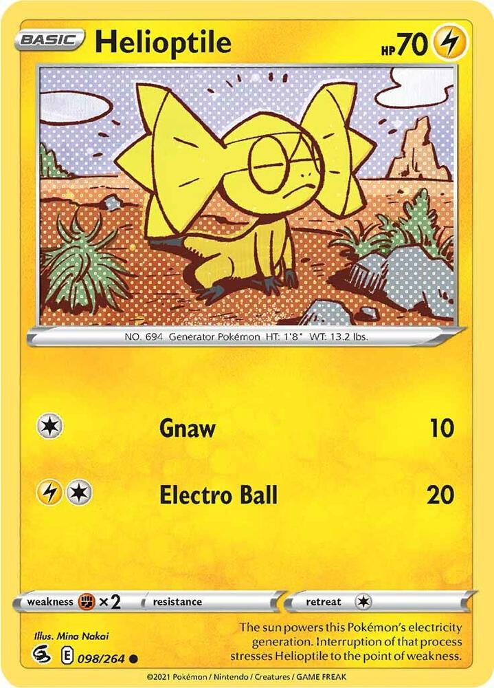 Helioptile 098/264 (SWSH08: Fusion Strike)  | Good Games Adelaide SA