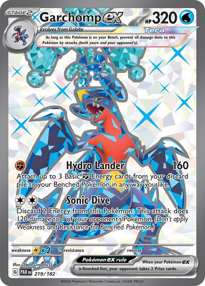 Garchomp ex 219/182 (SV04: Paradox Rift)  - Holofoil | Good Games Adelaide SA