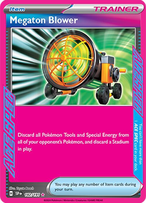 Megaton Blower 182/191 (SV08: Surging Sparks)  - Holofoil | Good Games Adelaide SA