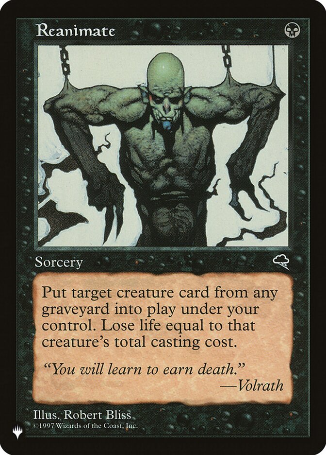 Reanimate  (The List Reprints)  | Good Games Adelaide SA