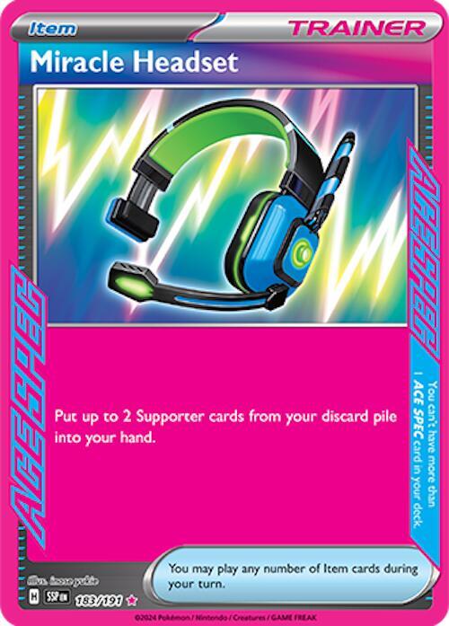 Miracle Headset 183/191 (SV08: Surging Sparks)  - Holofoil | Good Games Adelaide SA