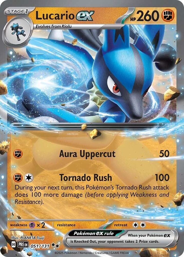 Lucario ex 051/131 (SV: Prismatic Evolutions)  - Holofoil | Good Games Adelaide SA
